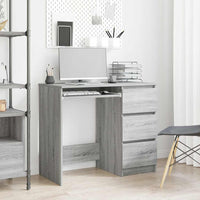 Scrivania Grigio Sonoma 90x45x76 cm in Legno Multistrato 815508