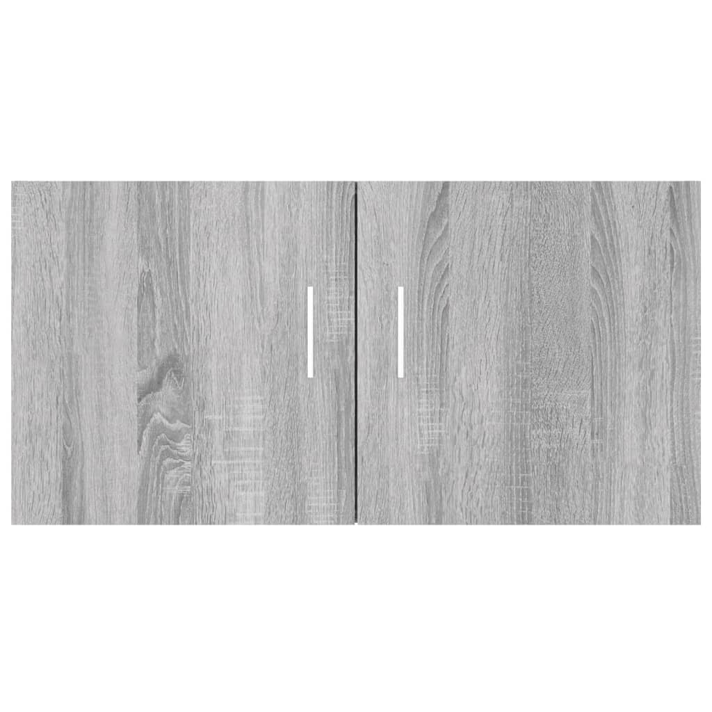 Armadietto da Parete Grigio Sonoma 80x39x40cm Legno Multistrato 815514