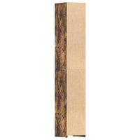 Armadietto Bagno Rovere Fumo 30x30x183,5cm Legno tecnico 815519