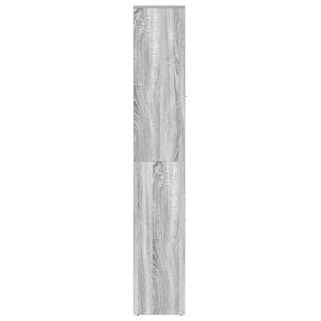 Armadietto Bagno Grigio Sonoma 30x30x183,5 cm Legno tecnico 815520