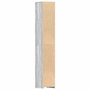 Armadietto Bagno Grigio Sonoma 30x30x183,5 cm Legno Multistrato cod mxl 12914