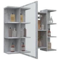 Mobile da Bagno Grigio Sonoma 80x20,5x64cm in Legno Multistrato 815523