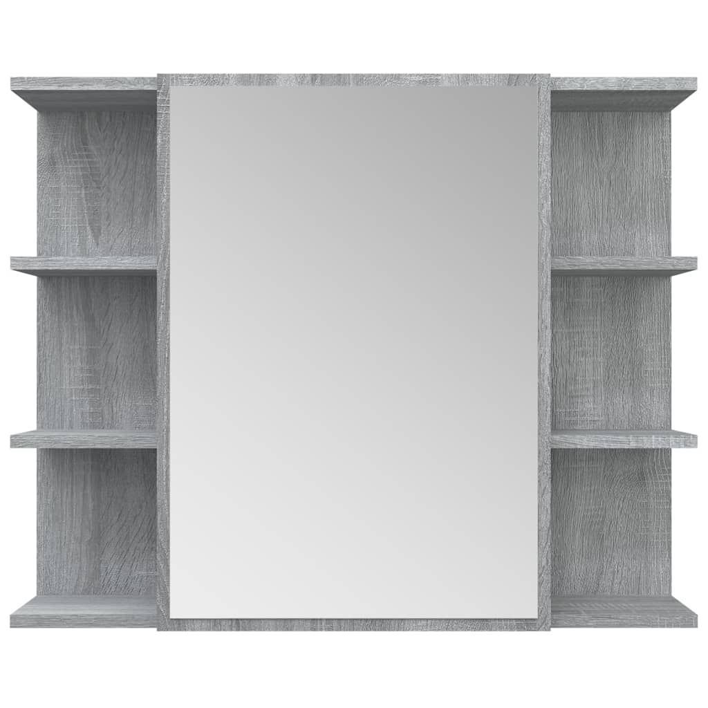 Mobile da Bagno Grigio Sonoma 80x20,5x64cm in Legno Multistrato 815523