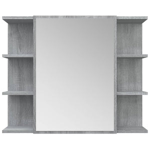 Mobile da Bagno Grigio Sonoma 80x20,5x64cm in Legno Multistrato 815523