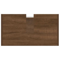 Armadietto Bagno Rovere Marrone 60x33x60cm Legno Ingegnerizzato cod mxl 17891