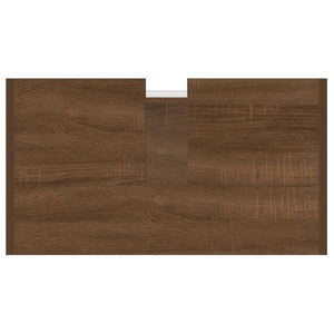 Armadietto Bagno Rovere Marrone 60x33x60cm Legno Ingegnerizzato cod mxl 17891