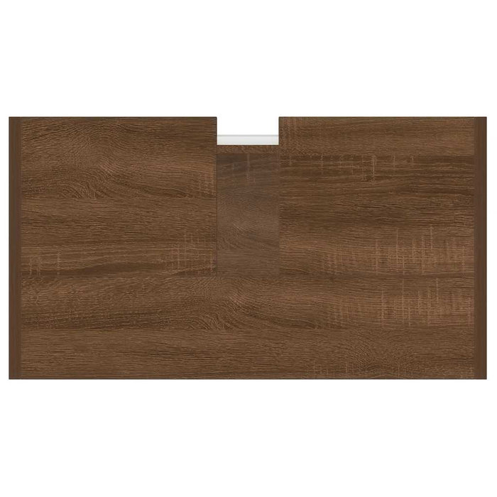 Armadietto Bagno Rovere Marrone 60x33x60cm Legno Ingegnerizzato 815527