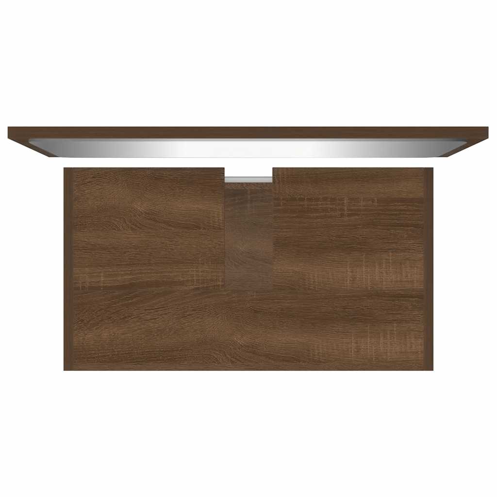 Set Mobili da Bagno Rovere Marrone in Legno Multistrato 815530