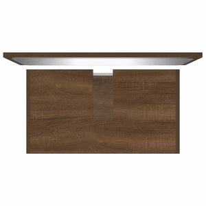 Set Mobili da Bagno Rovere Marrone in Legno Multistrato 815530