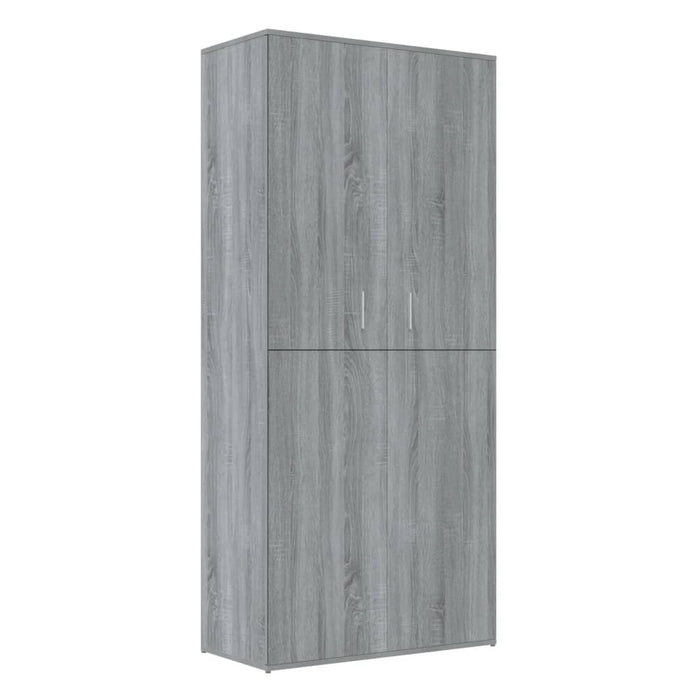 Scarpiera Grigio Sonoma 80x39x178 cm in Legno Multistrato 815532