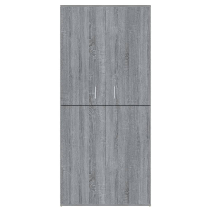 Scarpiera Grigio Sonoma 80x39x178 cm in Legno Multistrato 815532