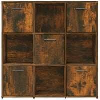 Libreria Rovere Fumo 90x30x90 cm in Legno Multistrato 815549