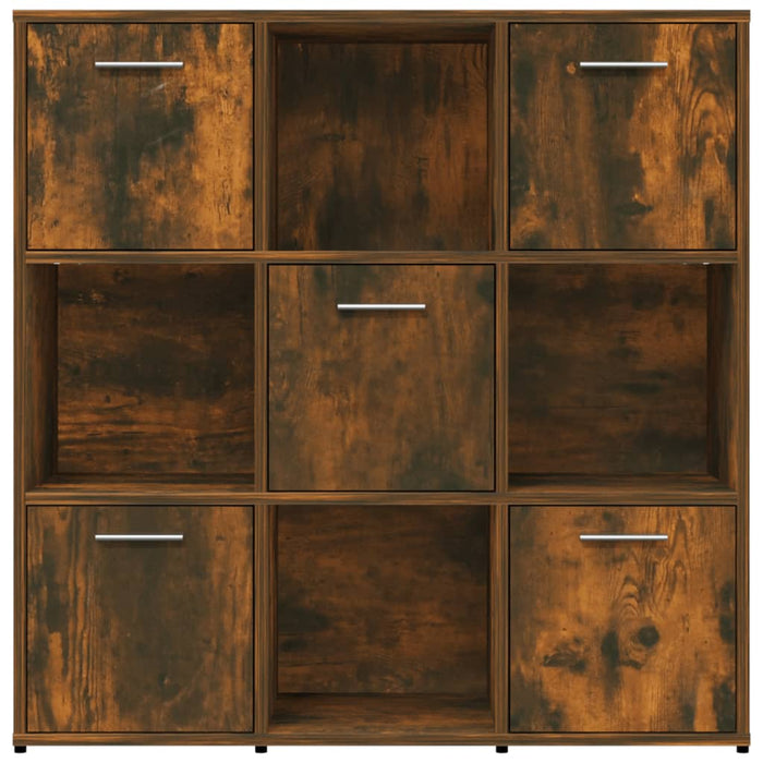 Libreria Rovere Fumo 90x30x90 cm in Legno Multistrato 815549