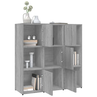 Libreria Grigio Sonoma 90x30x90 cm in Legno Multistrato 815550