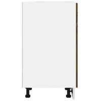 Mobile con Cassetto Rovere Fumo 30x46x81,5 cm Legno Multistrato 815567