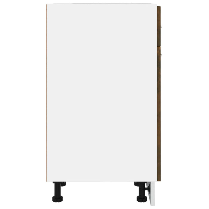 Mobile con Cassetto Rovere Fumo 30x46x81,5 cm Legno Multistrato 815567