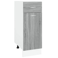 Mobile con Cassetto Grigio Sonoma 30x46x81,5 Legno Multistrato 815568