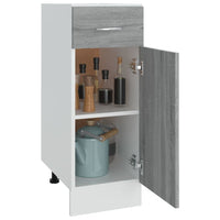 Mobile con Cassetto Grigio Sonoma 30x46x81,5 Legno Multistrato 815568