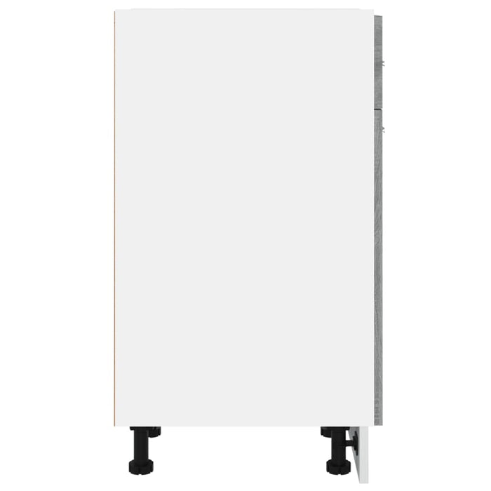 Mobile con Cassetto Grigio Sonoma 30x46x81,5 Legno Multistrato 815568