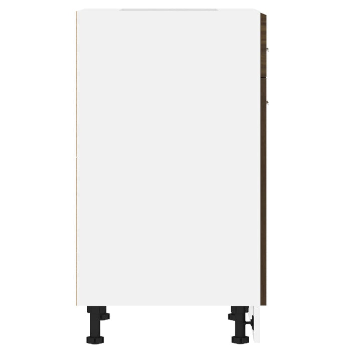 Mobile con Cassetto Rovere Marrone 50x46x81,5 Legno Multistrato cod mxl 63623