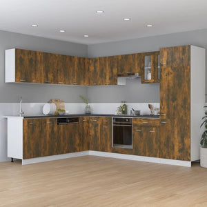 Armadietto Cucina-Mobiletto da Cucina ¡°Lyon¡± Rovere Fumo 75,5x75,5x81,5 cm