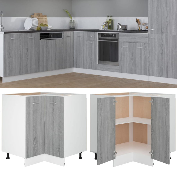 Armadietto Cucina Grigio Sonoma 75,5x75,5x81,5 cm in Legno 815583