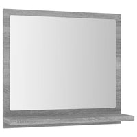 Specchio da bagno-Specchio decorativo Grigio Sonoma 40x10,5x37 cm Legno Multistrato