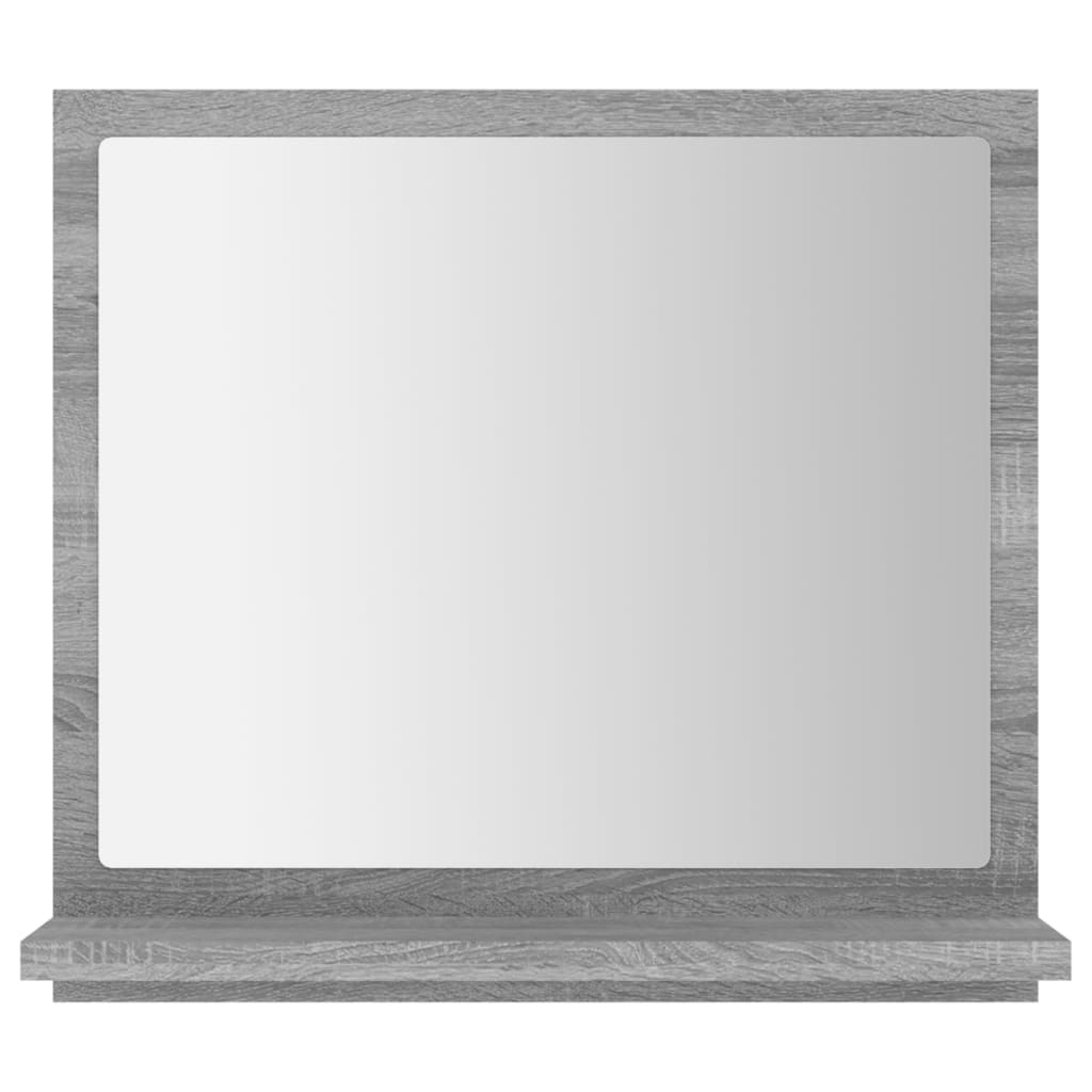 Specchio da bagno-Specchio decorativo Grigio Sonoma 40x10,5x37 cm Legno Multistrato