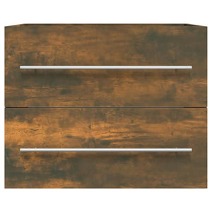 Mobile Lavabo Rovere Fumo 60x38,5x48 cm in Legno Multistrato 815642