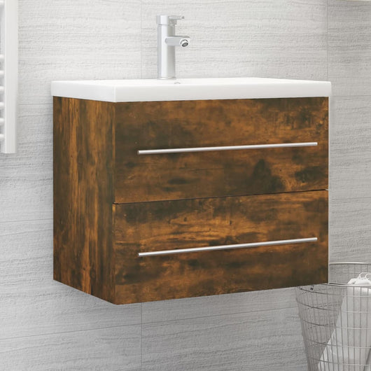 Mobile Lavabo Rovere Fumo 60x38,5x48 cm in Legno Multistrato 815642