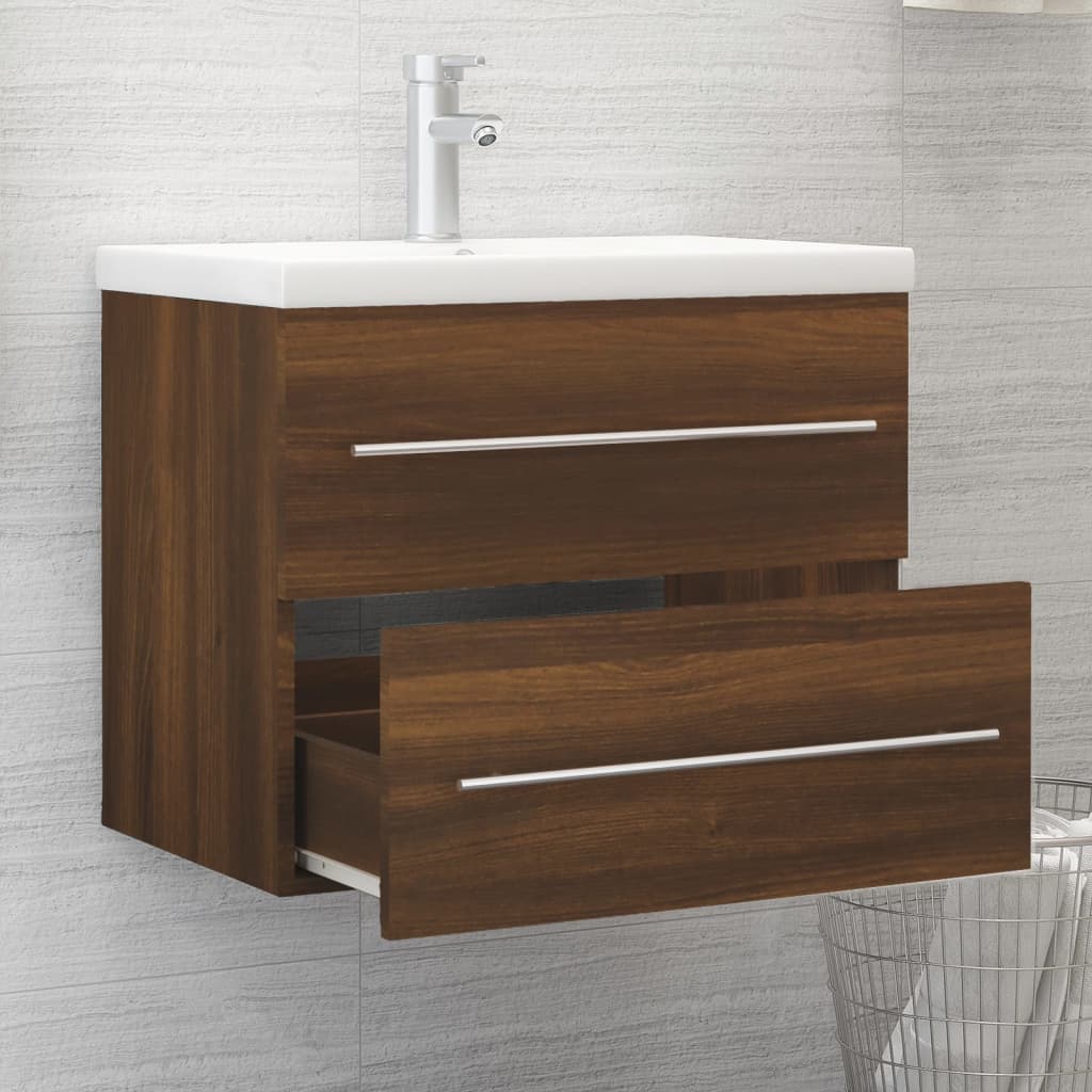 Mobile Lavabo Rovere Marrone 60x38,5x48 cm in Legno Multistrato 815644