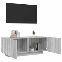 Mobile TV-Credenza TV-Console TV Grigio Sonoma 100x35x40 cm in Legno Multistrato 768144