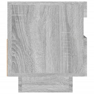 Mobile Porta TV con Luci LED Grigio Sonoma 80x35x40 cm 815724