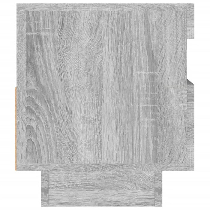 Mobile Porta TV con Luci LED Grigio Sonoma 80x35x40 cm 815724