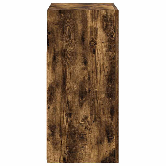 Credenza con Luci LED Rovere Fumo 80x35x75 cm cod mxl 13752