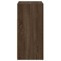 Credenza con Luci LED Rovere Marrone 80x35x75 cm cod mxl 24922