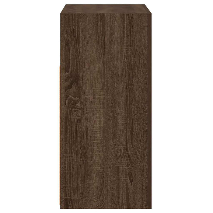 Credenza con Luci LED Rovere Marrone 80x35x75 cm cod mxl 24922