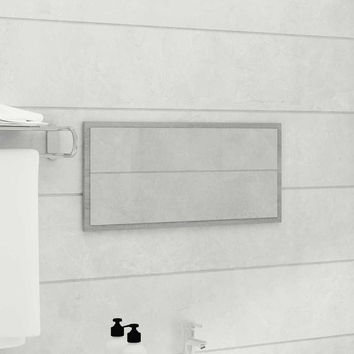 Set Mobili da Bagno 2 pz Grigio Sonoma in Legno Multistrato 815739