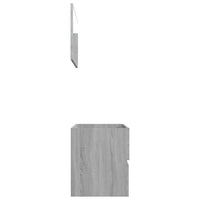 Set Mobili da Bagno 2 pz Grigio Sonoma in Legno Multistrato 815739