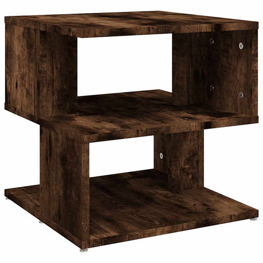 Tavolino da Salotto Rovere Fumo 40x40x40cm in Legno Multistrato 815810