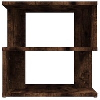 Tavolino da Salotto Rovere Fumo 40x40x40cm in Legno Multistrato 815810
