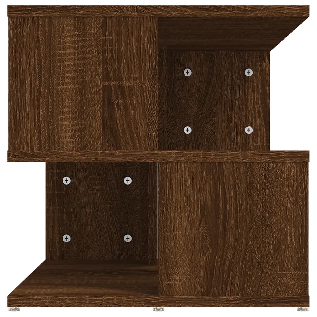Tavolino da Salotto Rovere Marrone 40x40x40cm Legno Multistrato 815812