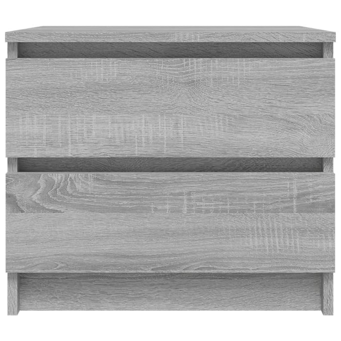 Comodini Grigio Sonoma 2 pz 50x39x43,5 cm in Legno Multistrato cod mxl 50133