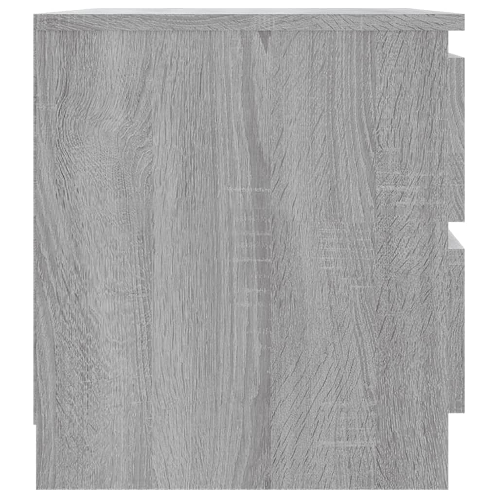 Comodini Grigio Sonoma 2 pz 50x39x43,5 cm in Legno Multistrato cod mxl 50133