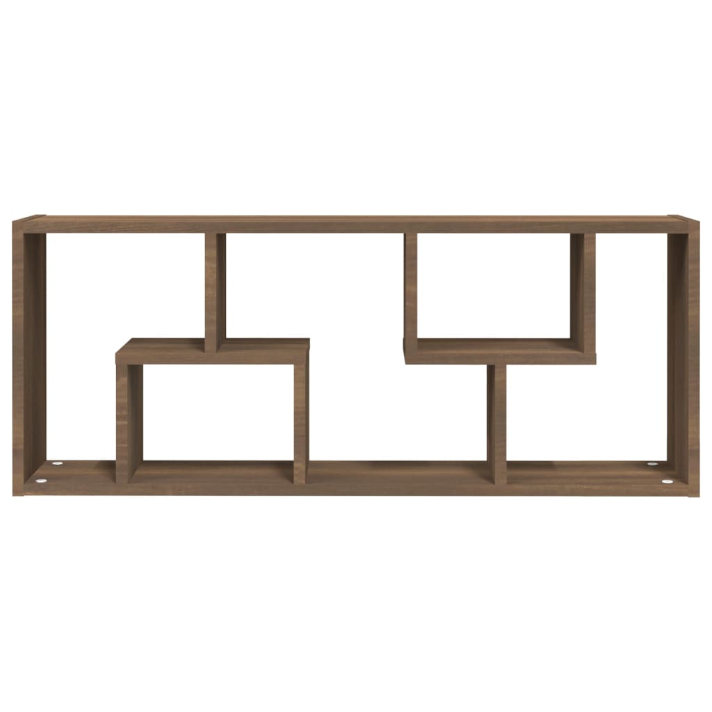 Mensola a Muro Rovere Marrone 36x16x90 cm in Legno Multistrato cod mxl 33529