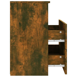 Comodini 2 pz Rovere Fumo 50x32x60 cm 815859