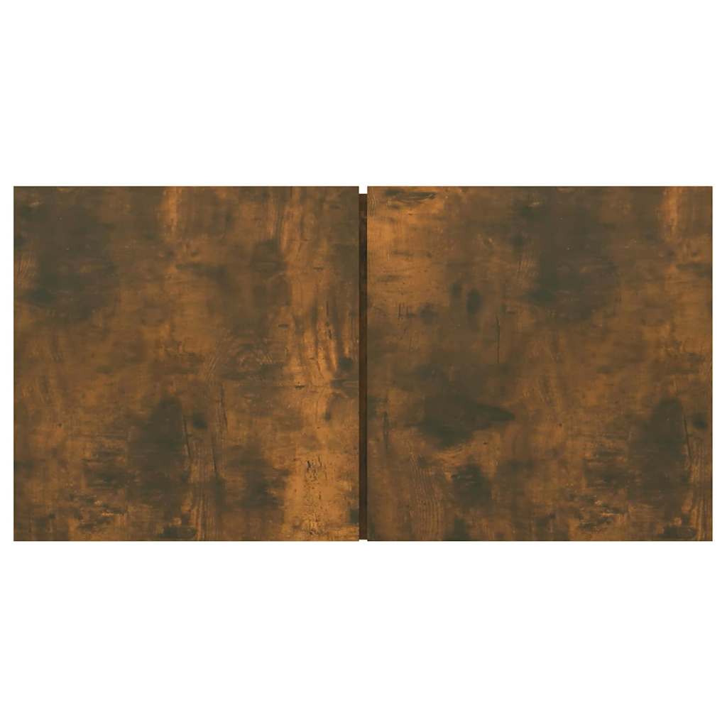 Mobili Porta TV Pensili 3 pz Rovere Fumo 60x30x30 cm 815869