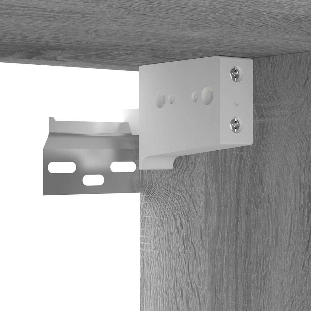 Mobili TV Pensili Grigio Sonoma 3 pz 60x30x30 Legno Multistrato 815872