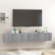 Mobili TV Pensili Grigio Sonoma 3 pz 60x30x30 Legno Multistrato 815872
