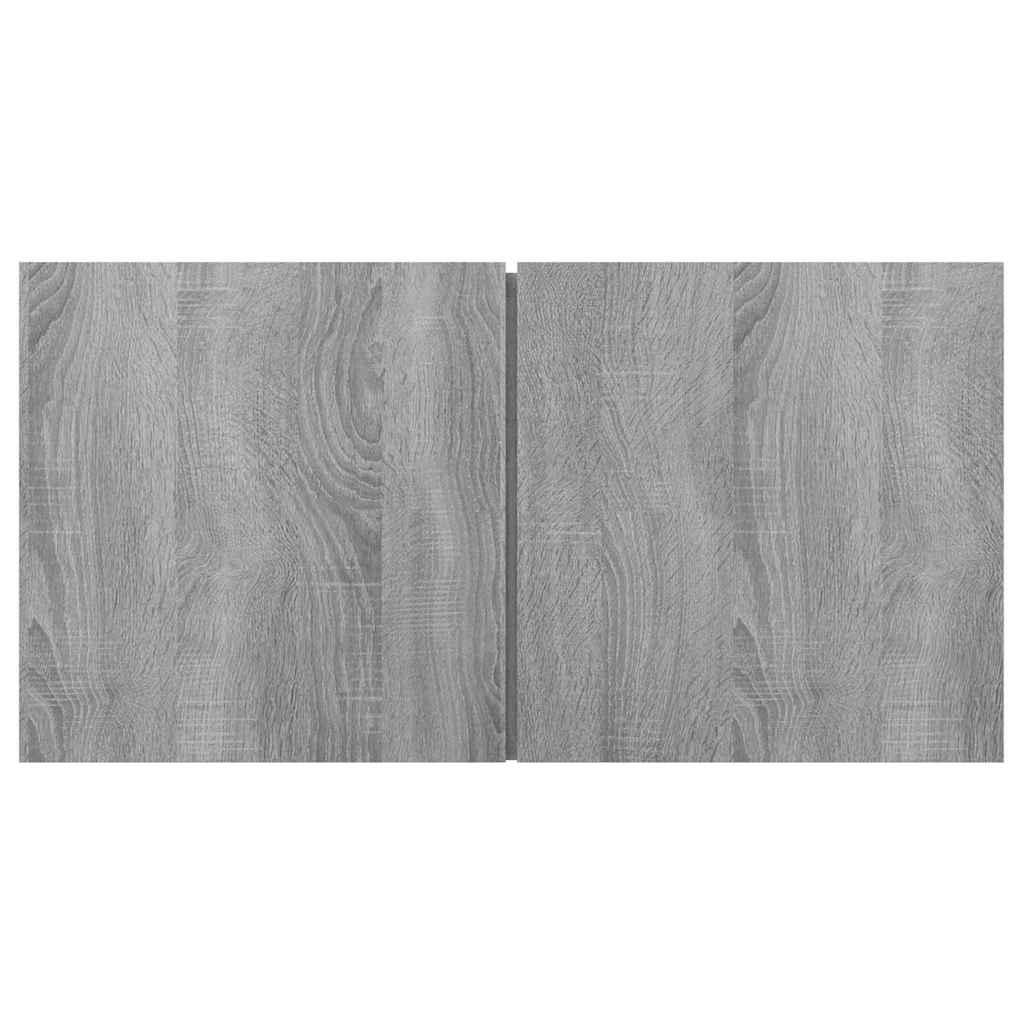 Mobili TV Pensili Grigio Sonoma 3 pz 60x30x30 Legno Multistrato 815872